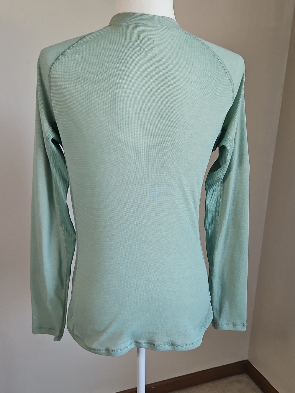 Patagonia Capilene Performance Base Layer Long Sleeve Top SZ M Green Gorpcore - Picture 3 of 9